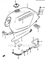 BENZINETANK voor Suzuki XN85-T 650 1983
