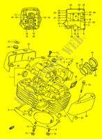 CILINDERKOP (REAR) voor Suzuki INTRUDER 1400 1991