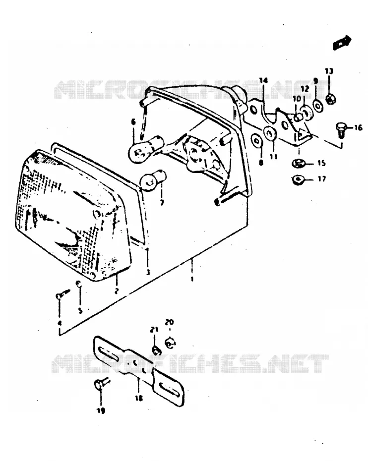 ACHTERLICHT (E34) Suzuki MOTO 650 XN85-T 1983  XN85D