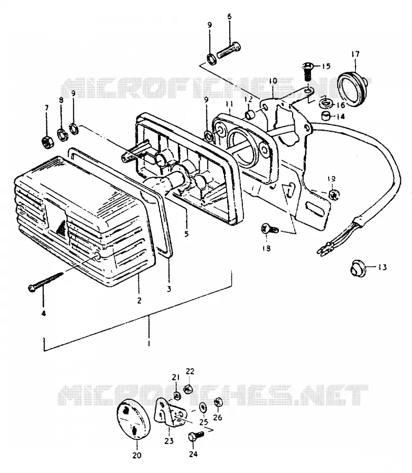 ACHTERLICHT Suzuki MOTO 50 ZR 1999  ZR50KEX(X)