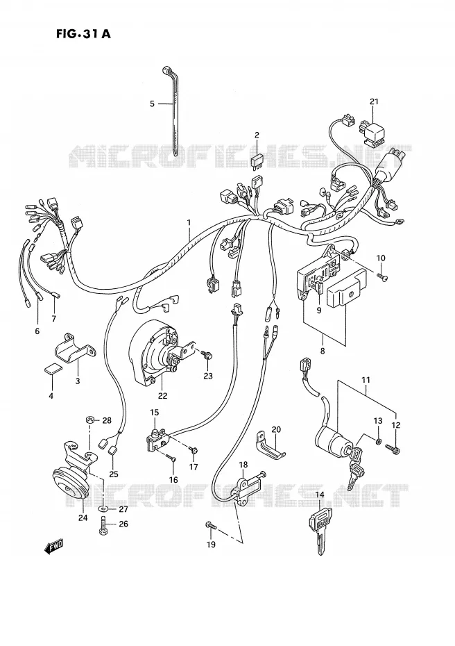BEDRADING (MODELE S) Suzuki MOTO 1400 INTRUDER 1995  VS1400GLPS(E2)
