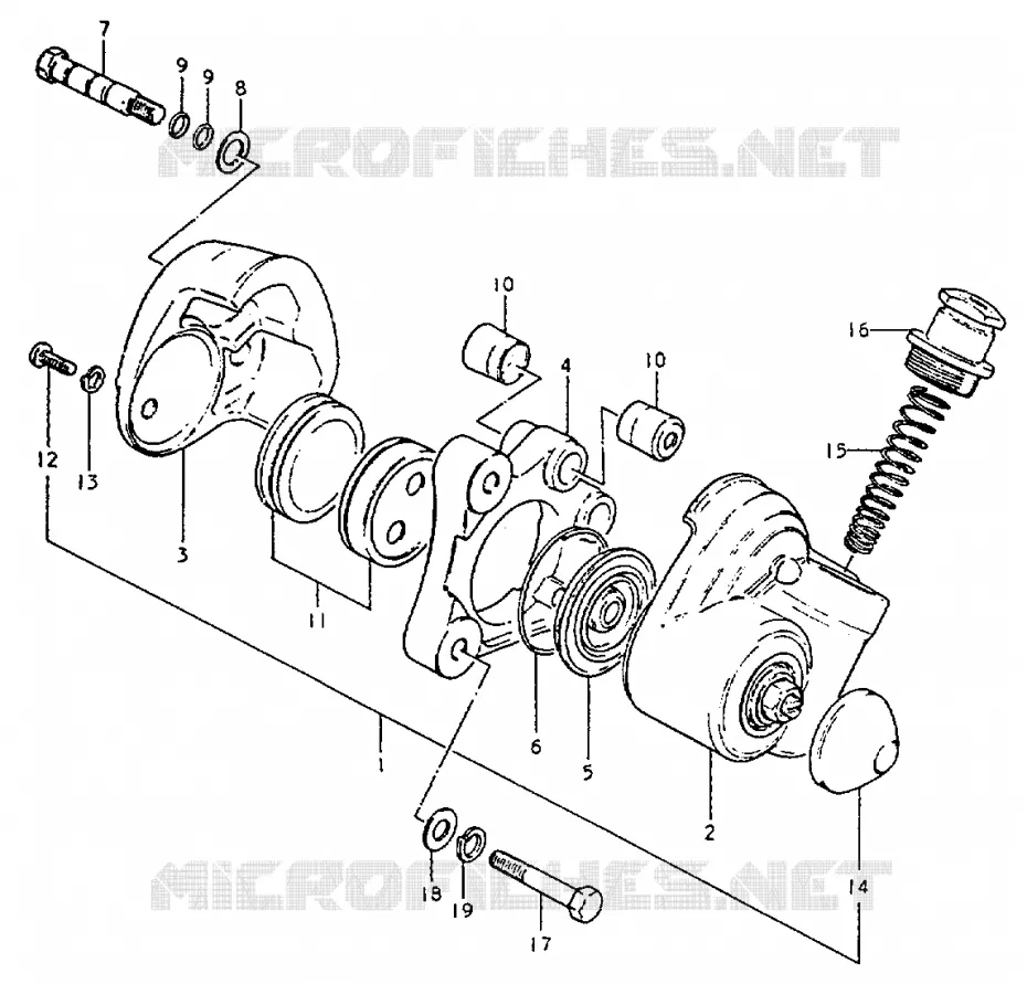 CALIPER Suzuki MOTO 50 ZR 1999  ZR50KEX(X)