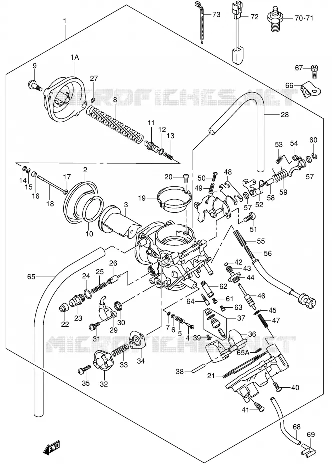 CARBURATOR (MODELE K1/K2/K3/K4) Suzuki MOTO 800 VOLUSIA 2004  VL800K4(E2)