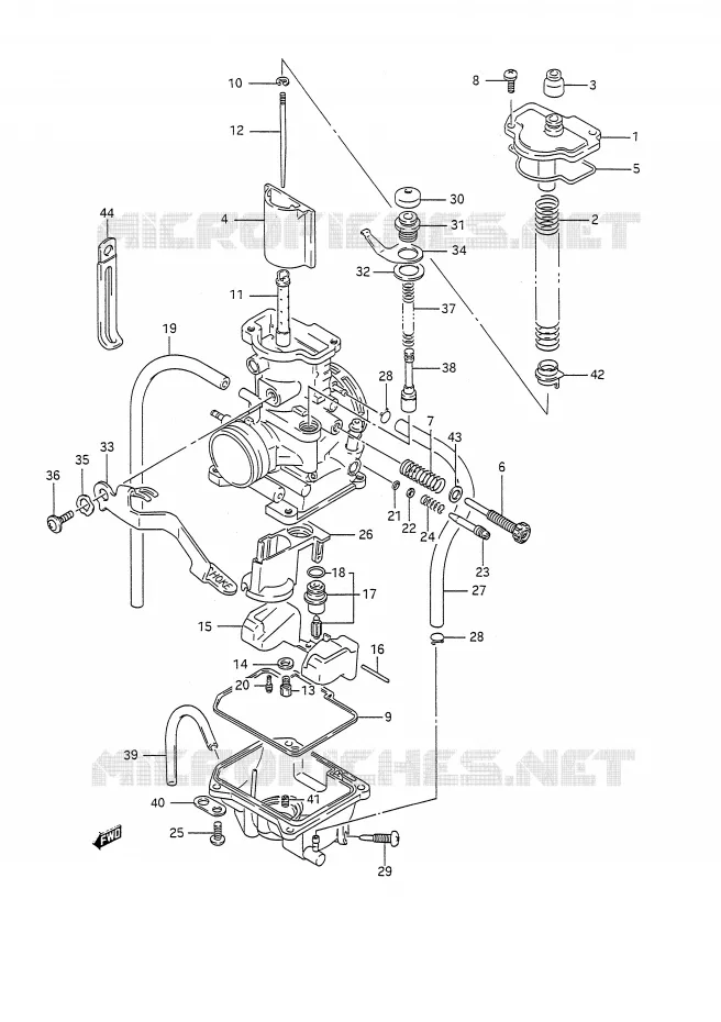 CARBURATOR Suzuki MOTO 200 TS-R 1993  TS200RP(E28)