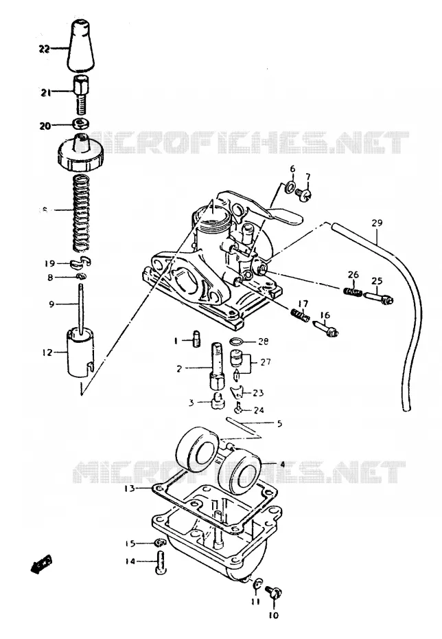 CARBURATOR Suzuki MOTO 50 ZR 1999  ZR50SLKX