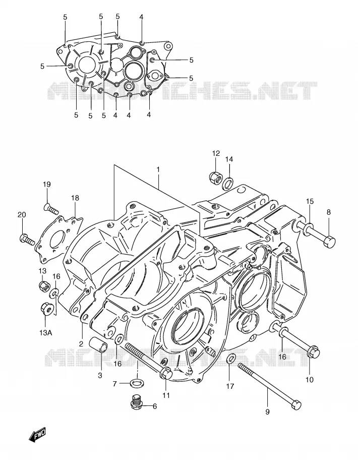 CASING Suzuki MOTO 185 TS-ER 2000  TS185ERY(E1)