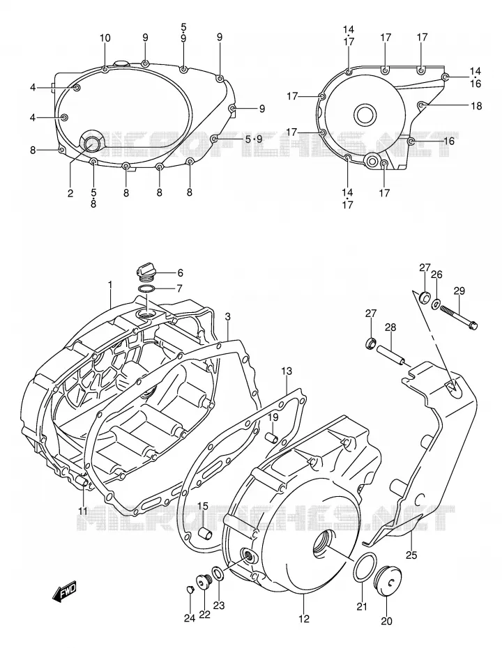 CASING Suzuki MOTO 800 VOLUSIA 2003  VL800K3(E2)