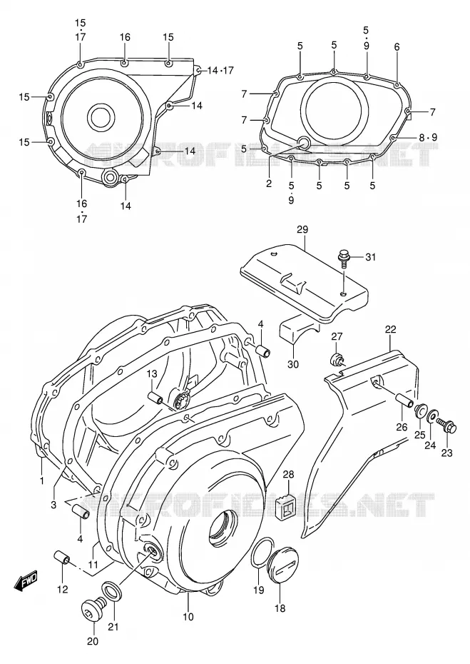 CASING Suzuki MOTO 800 VX 1994  VX800R(E4)