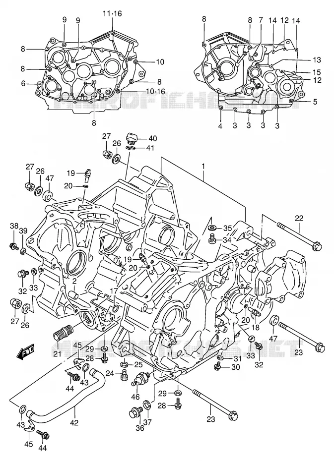 CASING Suzuki MOTO 800 VX 1994  VX800R(E4)