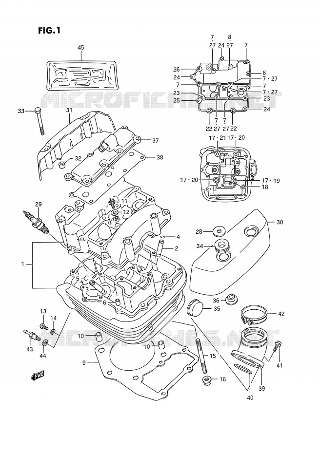 CILINDERKOP (AVT) Suzuki MOTO 1400 INTRUDER 1987  VS1400GLPH(E2)