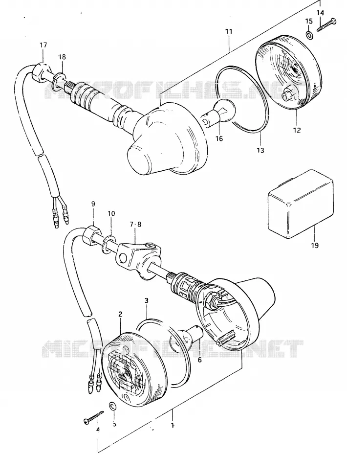 INDICATOREN (E18 : F.NO.TS1252-333130~) Suzuki MOTO 125 TS-ER 1996  TS125ERT(T/X)