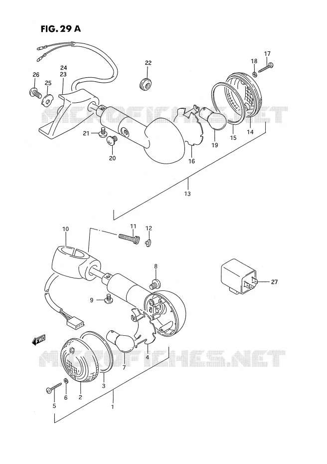 INDICATOREN (MODELE S) Suzuki MOTO 1400 INTRUDER 1992  VS1400GLFN(E2)