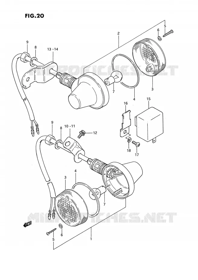 INDICATOREN (MODELE Z/K/P) Suzuki MOTO 185 TS-ER 1982  TS185ERZ(E24)