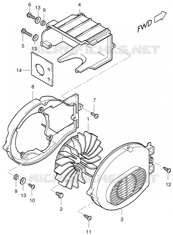 KOELVENTILATOR Suzuki SCOOTER 50 ESTILETE 2000  UF50Y