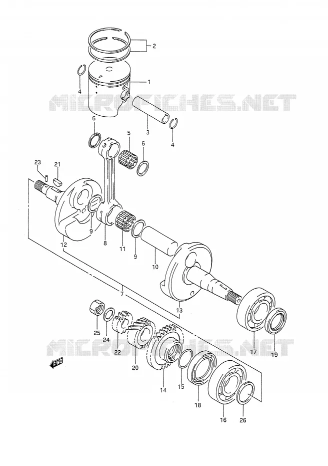 KRUKAS Suzuki MOTO 200 TS-R 1992  TS200RN(E28)