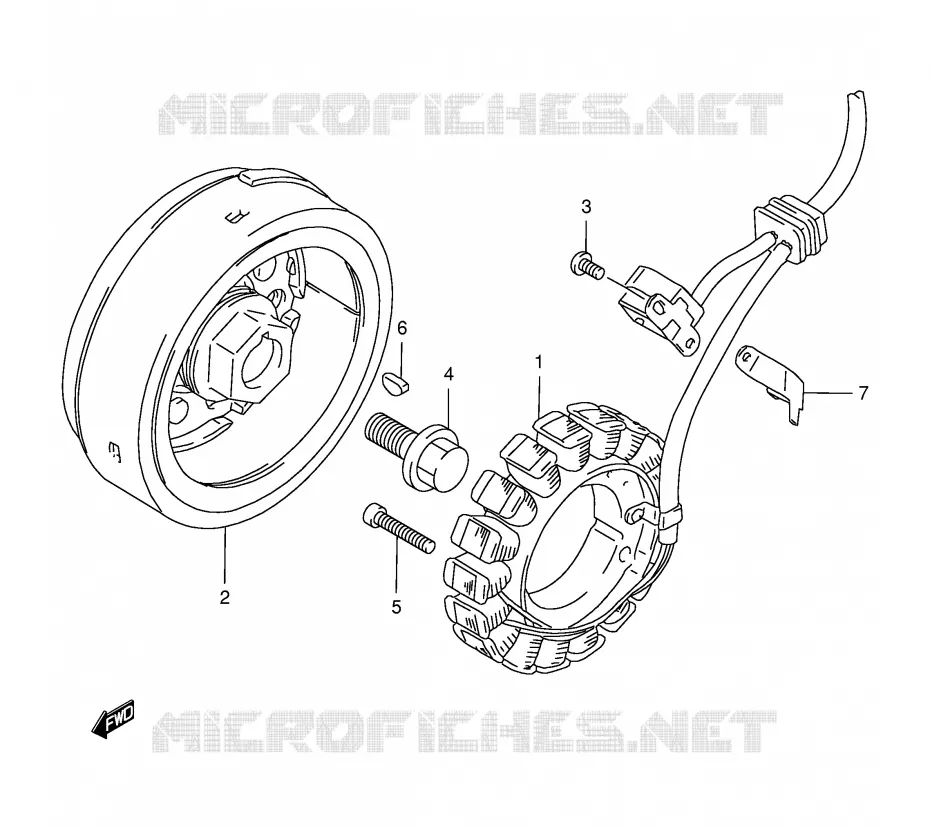 ONTSTEKING Suzuki MOTO 650 FREEWIND 1998  XF650W(E2)