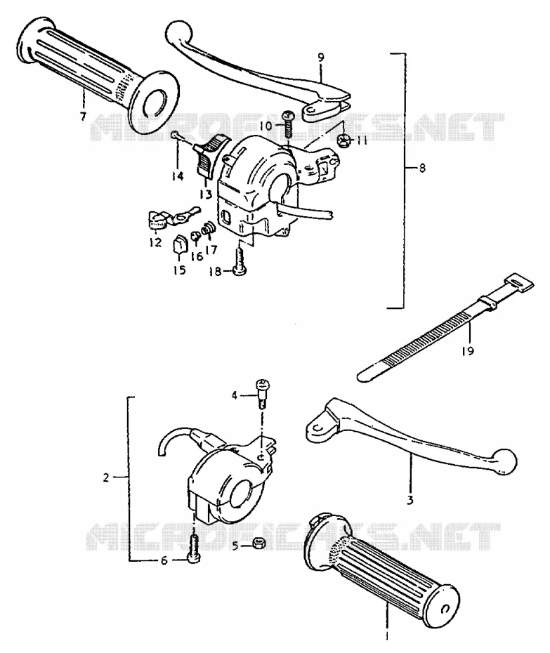 SCHAKELAARS Suzuki MOTO 50 ZR 1999  ZR50KEX(X)