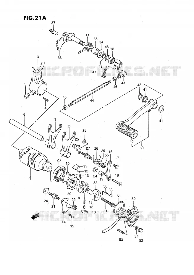 SCHAKELEN ASSY (MODEL M/N/P/R/S E2,E4,E17,E21,E22,E24,E34) Suzuki MOTO 1400 INTRUDER 1992  VS1400GLPN(E2)