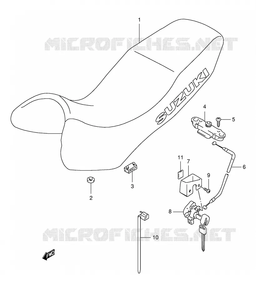 SEAT Suzuki MOTO 650 FREEWIND 2001  XF650K1(E2)