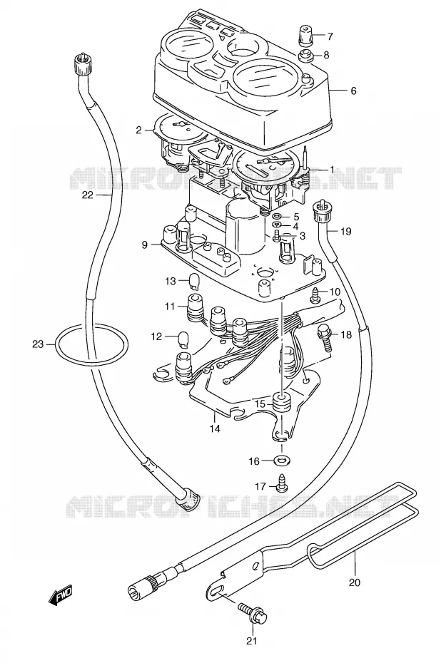 SNELHEIDSMETER (P9) Suzuki MOTO 185 TS-ER 1996  TS185ERT(E1)