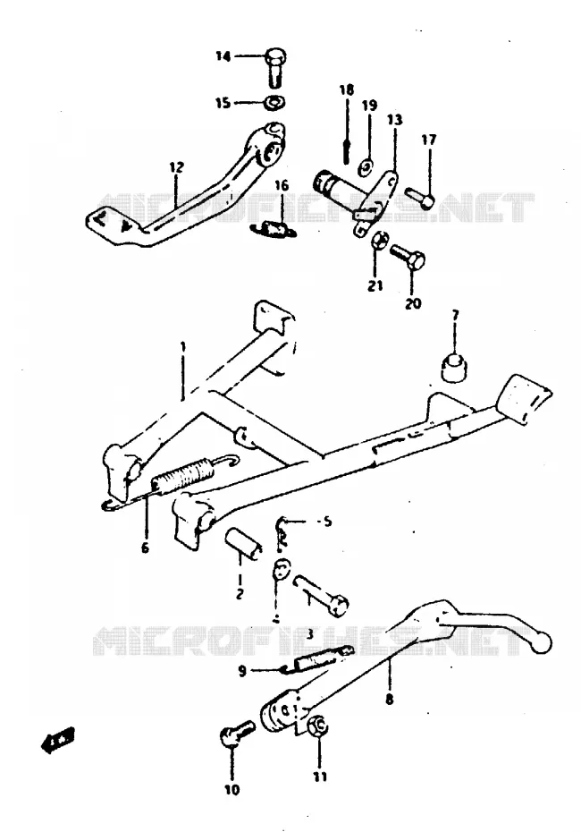 STAND Suzuki MOTO 650 XN85-T 1983  XN85D
