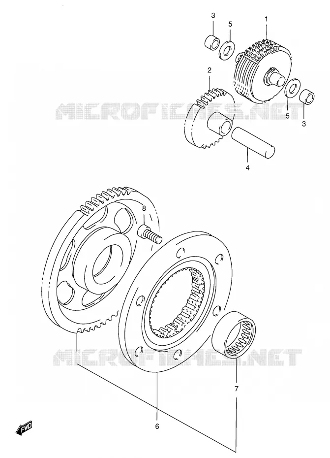 STARTMOTOR CLUTCH Suzuki MOTO 650 FREEWIND 1998  XF650UW(E2)
