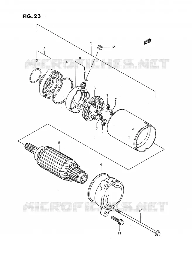 STARTMOTOR Suzuki MOTO 1400 INTRUDER 1991  VS1400GLFM(E2)