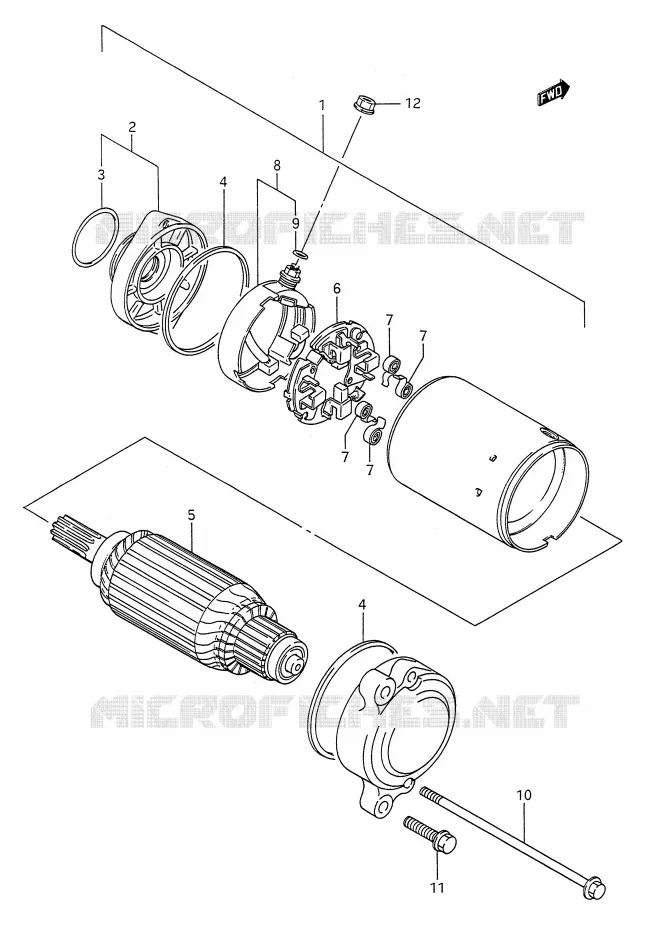 STARTMOTOR Suzuki MOTO 1400 INTRUDER 1994  VS1400GLFR(E28)