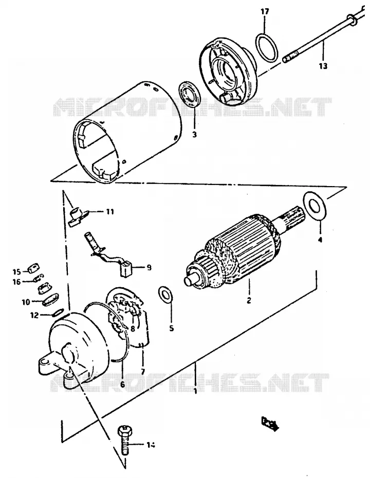 STARTMOTOR Suzuki MOTO 650 XN85-T 1983  XN85D