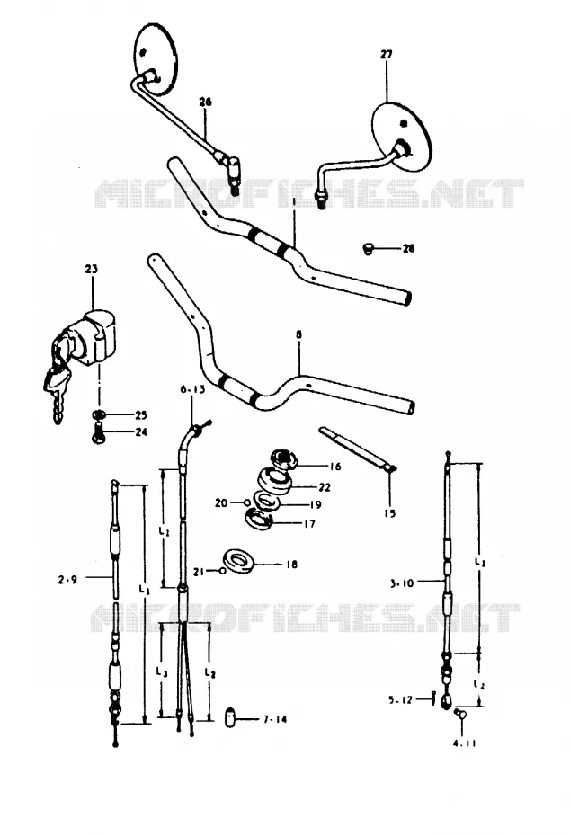 STUUR Suzuki MOTO 50 ZR 1992  ZR50KEN