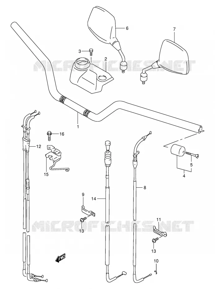 STUUR Suzuki MOTO 650 FREEWIND 2000  XF650Y(E2)