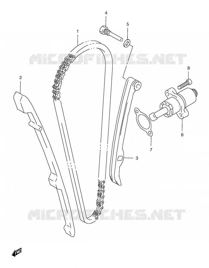TIMING Suzuki MOTO 650 FREEWIND 2000  XF650UY(E2)