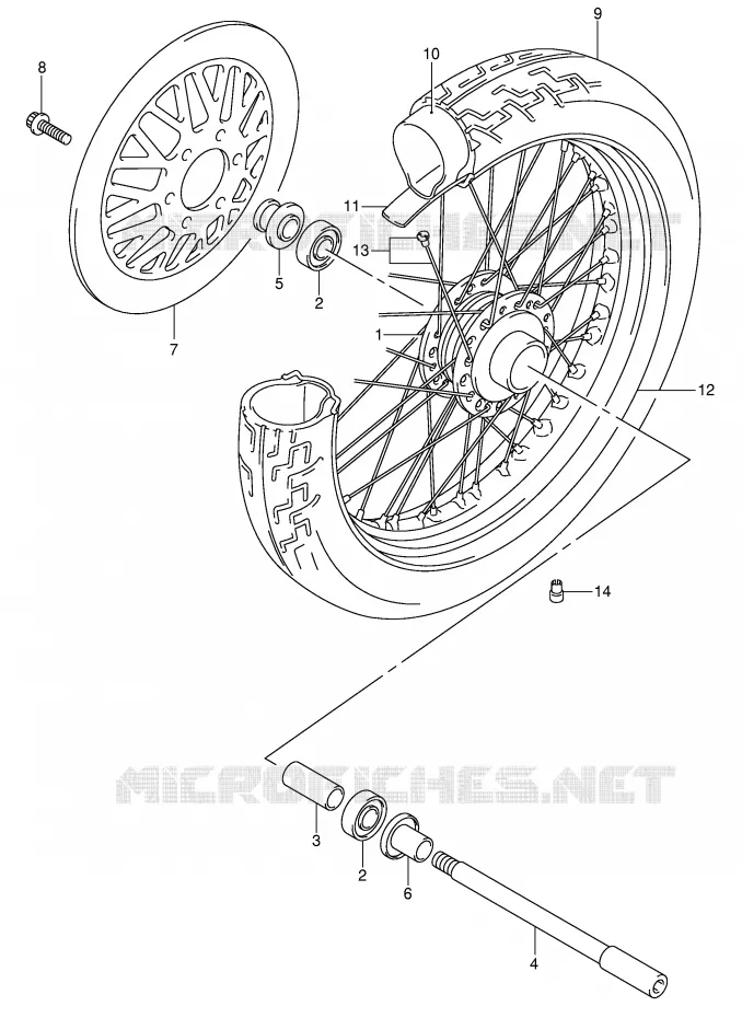 VOORWIEL Suzuki MOTO 250 INTRUDER 2002  VL250K2(E2)