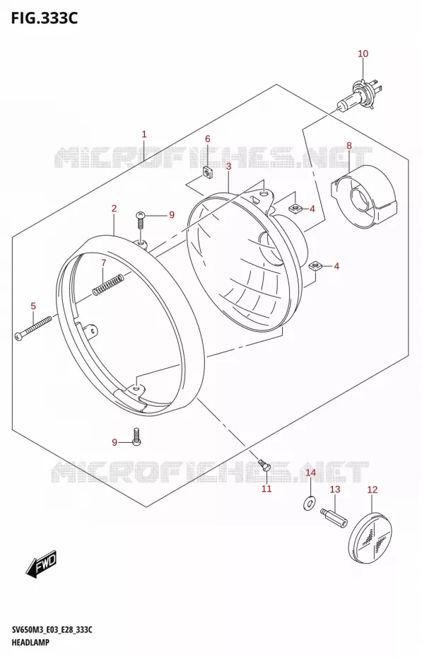 KOPLAMP Suzuki MOTO 650 SV 2023  SV650A 2023 M3 (E28)