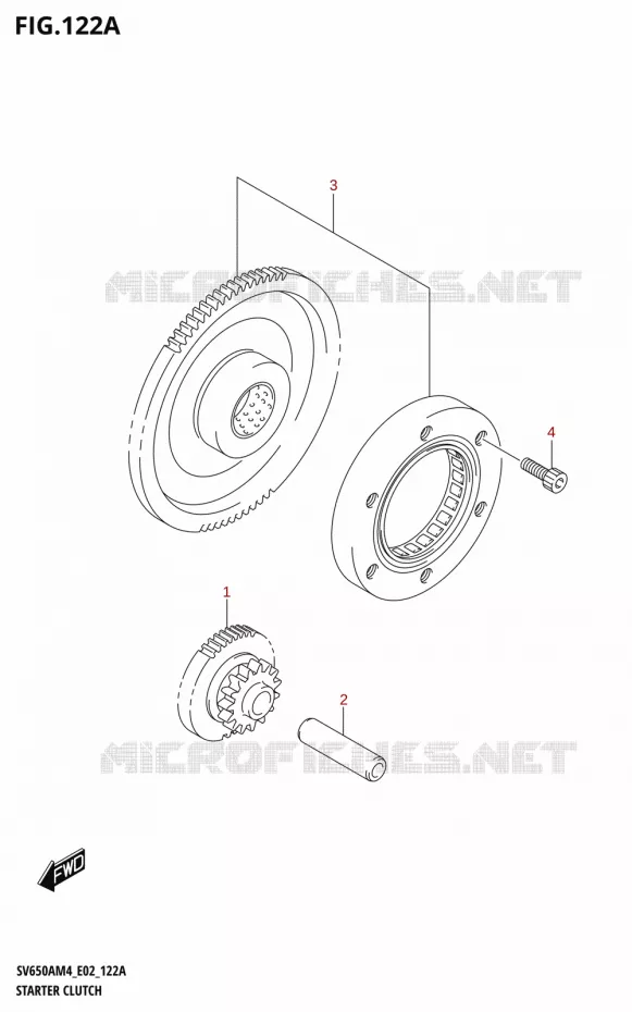 STARTMOTOR KOPPELINGS Suzuki MOTO 650 SV 2024  SV650AM4 E19 2024 M4 (E19)