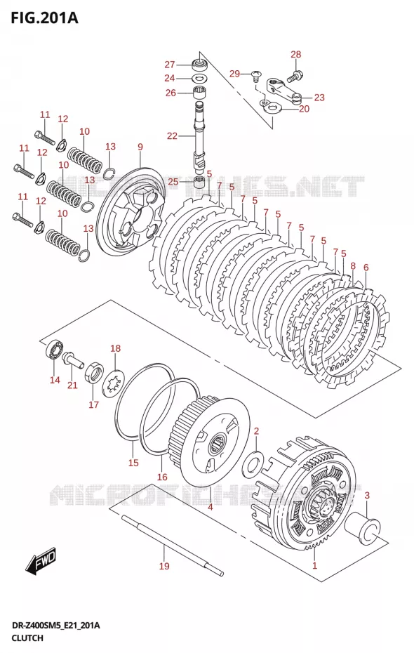 KOPPELING Suzuki MOTO 400 DR-Z 2025  DR-Z400S 2025 M5 (E21)