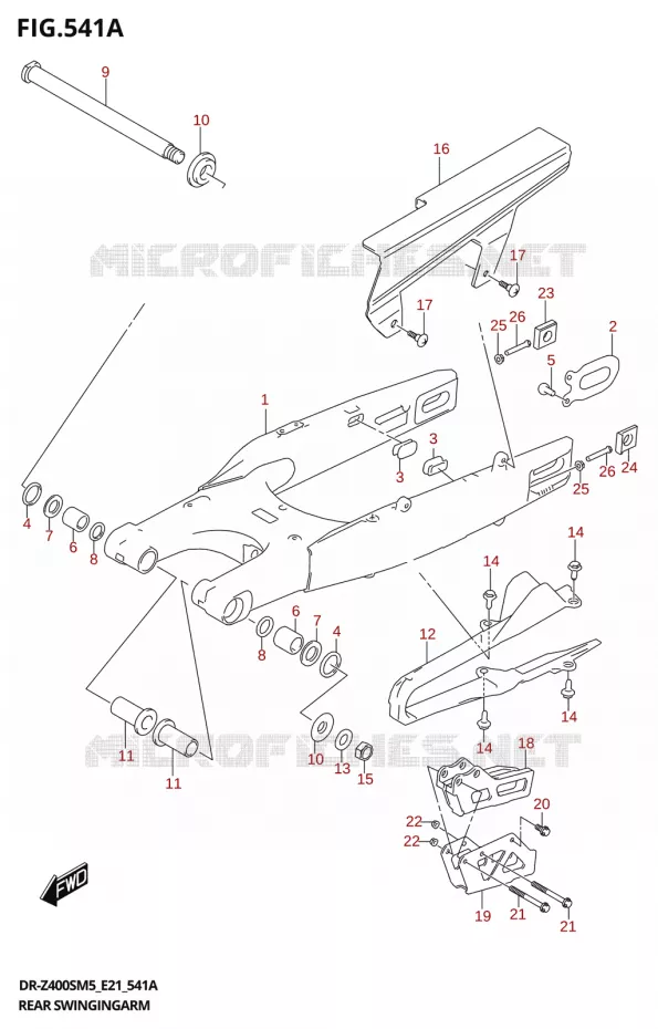 SWINGARM Suzuki MOTO 400 DR-Z 2025  DR-Z400S 2025 M5 (E21)