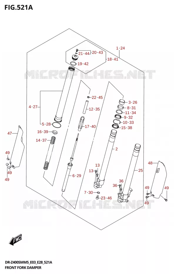VOORVORK Suzuki MOTO 400 DR-Z 2025  DR-Z400SMRL 2025 M5 (E28)