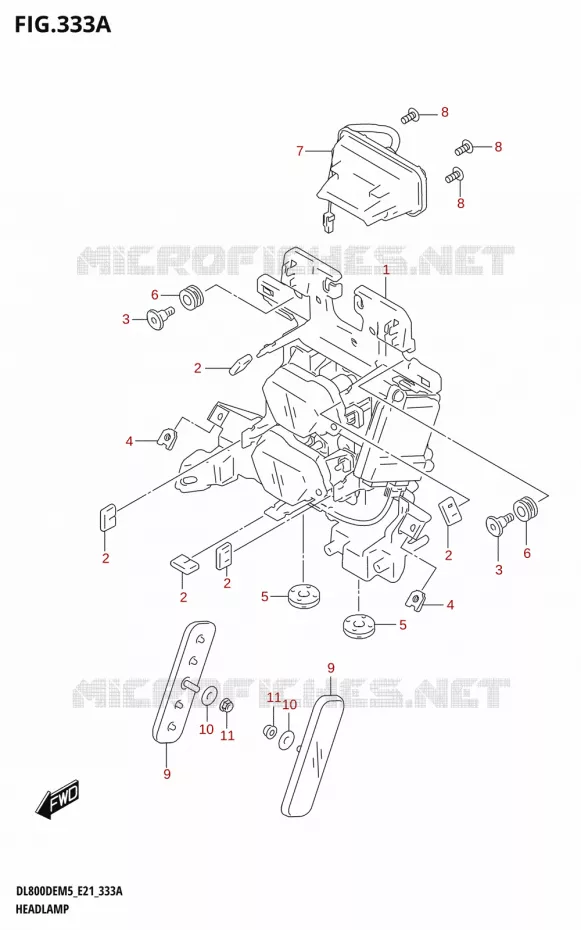 KOPLAMP Suzuki MOTO 800 V-STROM 2025  DL800DERC 2025 M5 (E21)