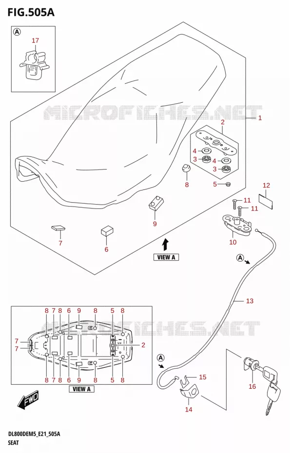 SEAT Suzuki MOTO 800 V-STROM 2025  DL800DERC 2025 M5 (E21)
