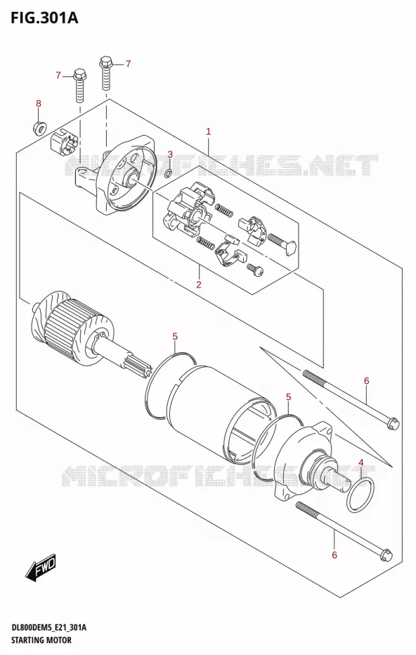 STARTMOTOR Suzuki MOTO 800 V-STROM 2025  DL800DEUC 2025 M5 (E21)