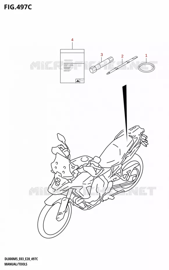 GEBRUIKERSHANDLEIDINGEN - TOOLS (E03,E33) Suzuki MOTO 800 V-STROM 2025  DL800RQ 2025 M5 (E28)