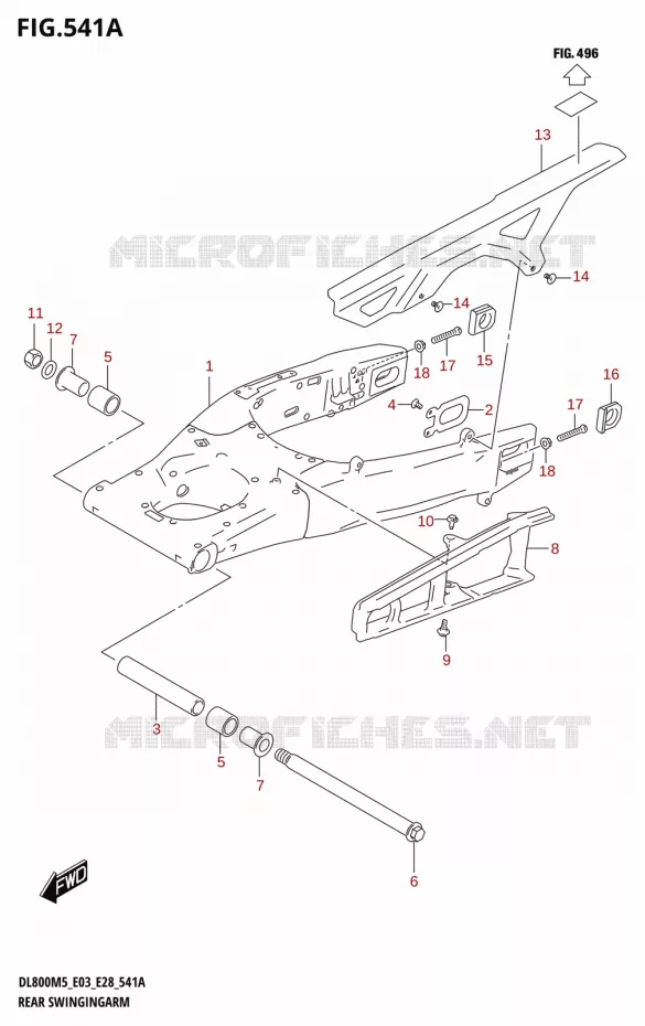 SWINGARM Suzuki MOTO 800 V-STROM 2025  DL800RQ 2025 M5 (E28)