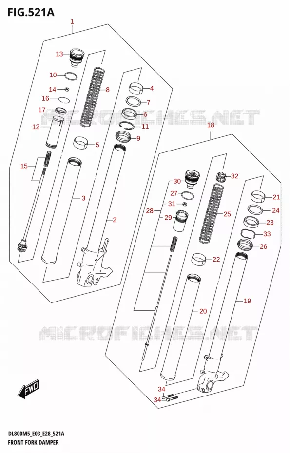VOORVORK Suzuki MOTO 800 V-STROM 2025  DL800RQ 2025 M5 (E28)