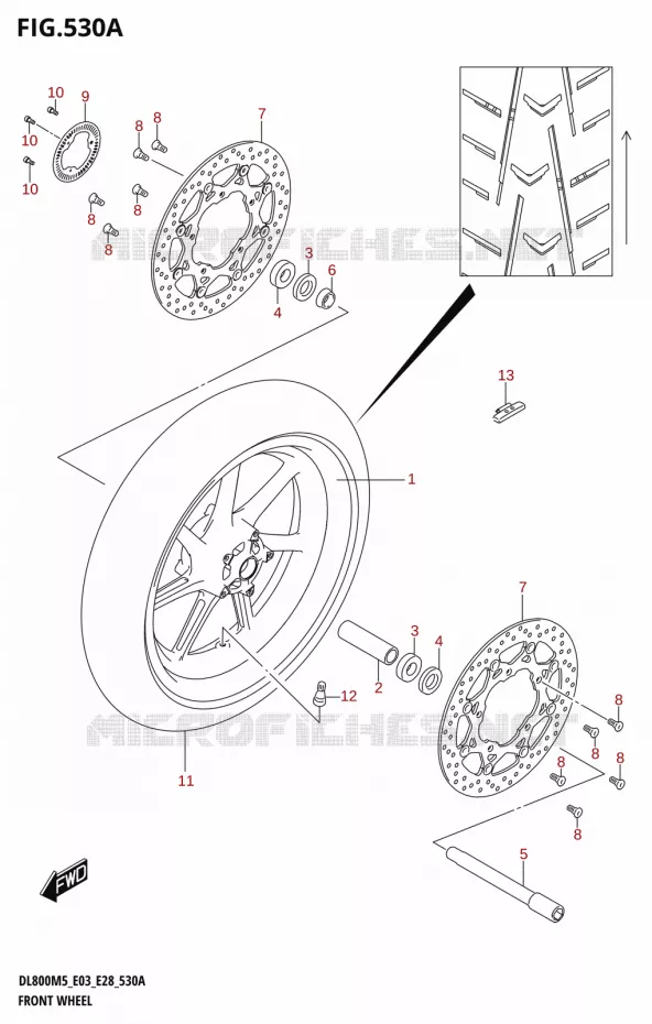 VOORWIEL Suzuki MOTO 800 V-STROM 2025  DL800RQ 2025 M5 (E28)