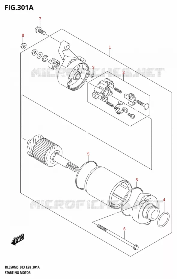STARTMOTOR Suzuki MOTO 650 V-STROM 2025  DL650A 2025 M5 (E28)