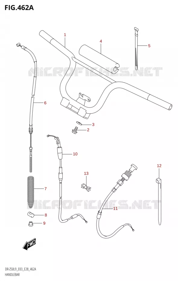 STUUR Suzuki MOTO 50 DR 2019  DR-Z50 2019 L9 (E28)