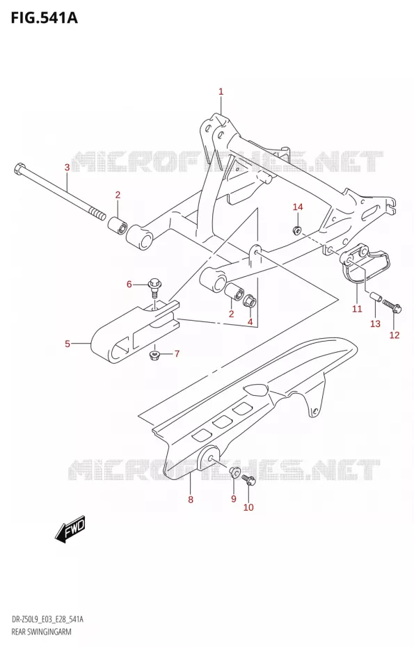 SWINGARM Suzuki MOTO 50 DR 2019  DR-Z50 2019 L9 (E28)