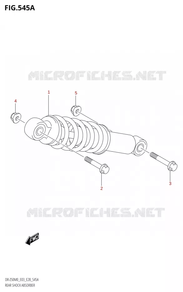 ACHTER SCHOKDEMPER Suzuki MOTO 50 DR 2020  DR-Z50 2020 M0 (E28)