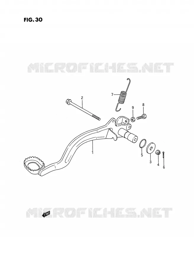 ACHTERREM Suzuki QUAD 250 KINGQUAD 1993  LT-F4WDP(E2)